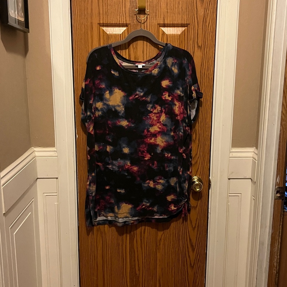 LuLaRoe Colorful Tie-Dye Top